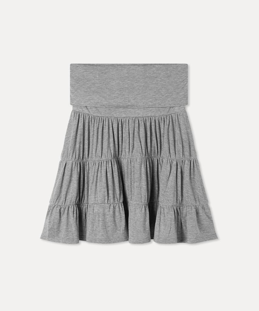 MIXXO Эластичная многоярусная юбка миди_Miwwmg526G