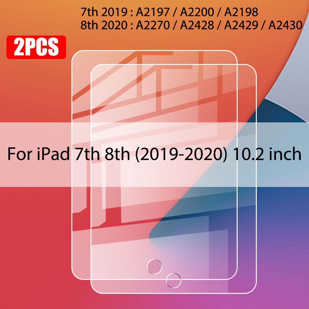 2 шт. защитная пленка из закаленного стекла для Apple iPad Air 5 4 2025 Pro 11 2018 9,7 дюймов iPad 10.2 6-го 5-го поколения закаленная пленка