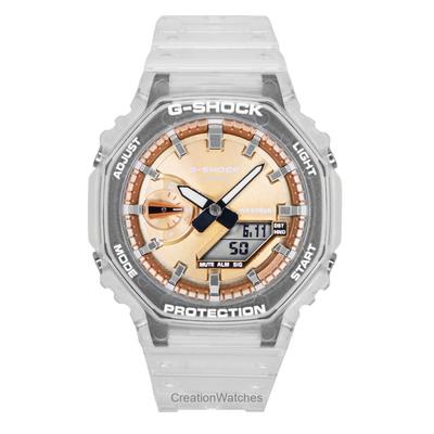 G-Shock Аналогово-цифровые часы с полимерным ремешком, бронзовым циферблатом, кварцевые GA-2100BM-7A5 200 м, унисекс