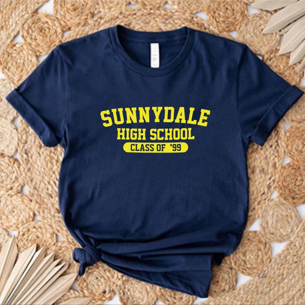 Футболка Sunnydale High School Class of '99 Футболка Buffy - истребительница вампиров Футболка Sunnydale Унисекс Топы с коротким рукавом