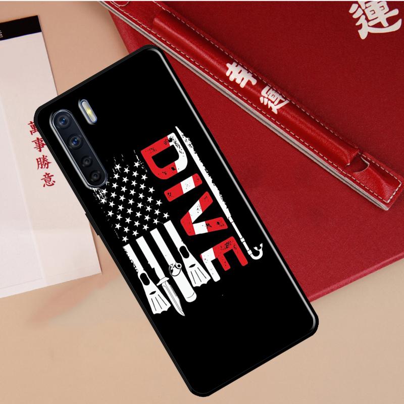 Diver Down Scuba Case For Oppo A40 A78 A54 A74 A94 A17 A57 A77 A76 A16 A96 A18 A60 A80 A38 A58 A98 A15 A5 Pro