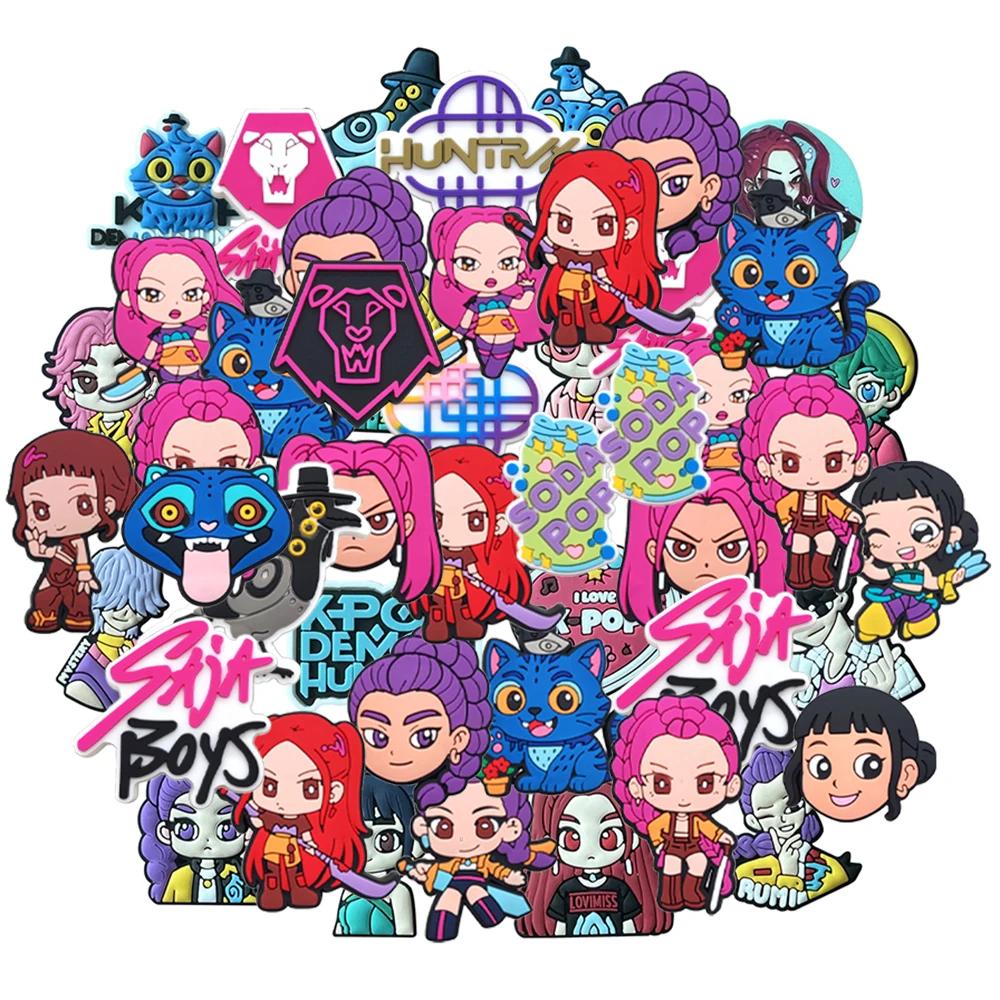 18-100 шт. K-Pop Охотники на демонов Шармы для обуви для кроксов Украшение для обуви с привидениями Премиум качество Популярные аксессуары для обуви Отличный подарок