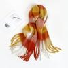 Winter New Couple's Colorful Checkered Scarf for Women's Winter Warmth Thick Mohair Long Scarf Shawl