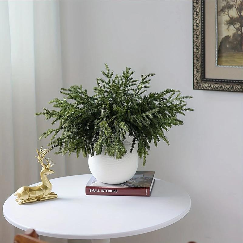 Сосновые ветки Искусственные кедровые стебли для поделок Гирлянда Венок Домашний декор