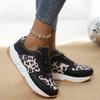 Fashion Women's Shoes New Female Round Head Leopard 2024 Hot Sale Outdoors Casual Comfortable Wear Resistant Non-slip Ladies Shoes