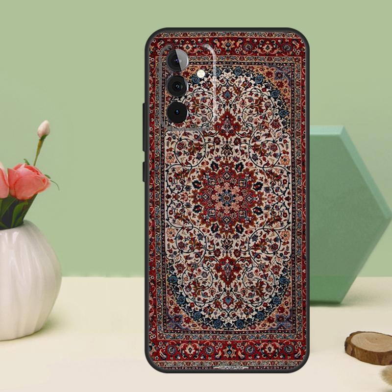 Персидский ковер Цветочный узор Для Samsung Galaxy A16 A55 A35 A15 A32 A12 A22 A52 A54 A34 A14 A56 A36 A26 A13 A53 A06 Чехол