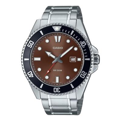 Серебряные мужские часы-платье MDV-107D-5AVDF