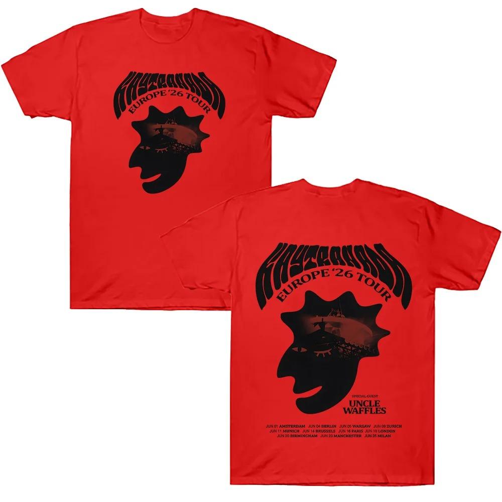 High Quality Cotton New Versatile Tees Kaytranada Europe'26 Tour T-shirts Women Unisex O-neck Summer Casual Shirt Oversized T Shirt