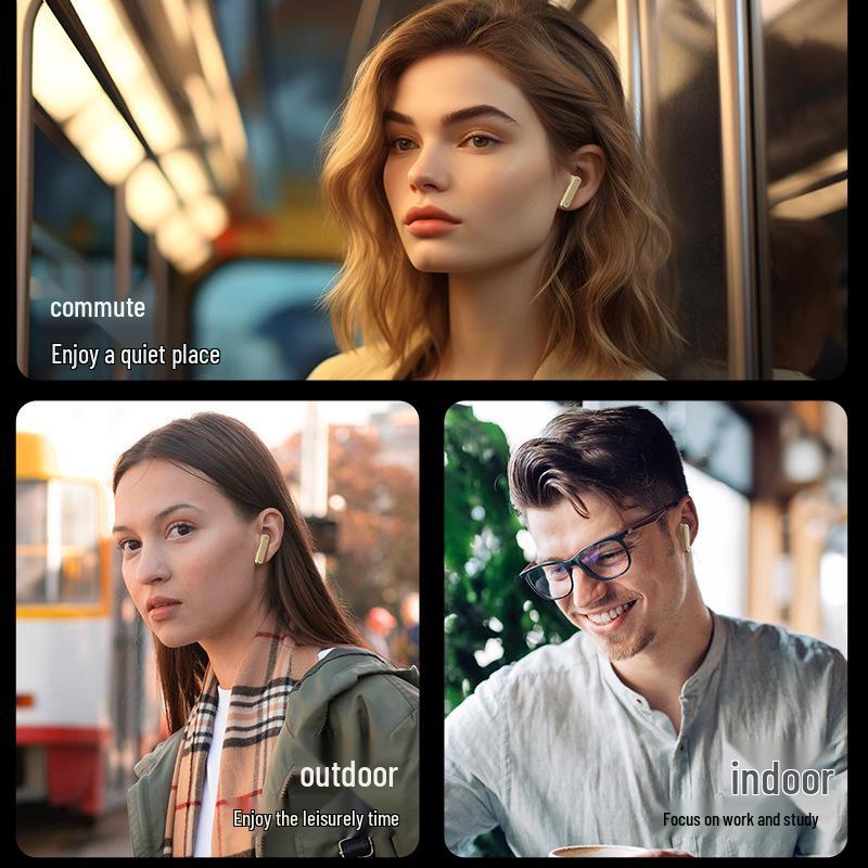 Bluetooth-наушники-вкладыши Q21: Сверхдлительное время работы от батареи, Шумоподавление, Для занятий спортом и бега, Унисекс.