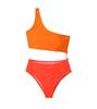 Women's Korean-Style One-Shoulder Halter Backless High-Waist Slimming One-Piece Swimsuit for Resort