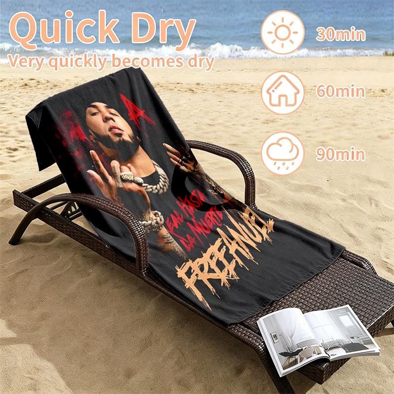 Anuel AA Beach towels also serve as bath towels summer essential a musthave for the outdoors the beach and the pool