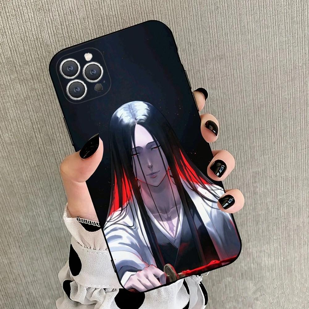 Чехол для телефона Retsu Unohana B-Bleachs Для iPhone 15,14,13,12,11,Plus,Pro Max,XS,X,XR,SE,Mini,8,7 Мягкий силикон Черный чехол