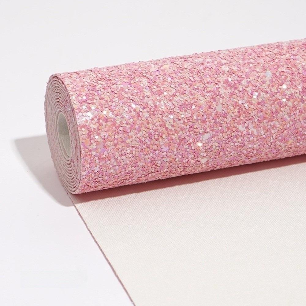 Chunky Glitter Artificial Leather Fabric Colorful Glitter Faux Leather  DIY Hairbow Accessories