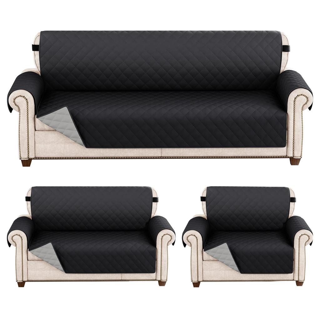 Waterproof Sofa Cover Quilted Anti-wear Couch Covers for Dog Pet Kids Recliner Armchair Furniture 1/2/3/4 Seater Protect
