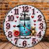 Design Starting Point 25x25cm Wood Wall Clock Inspires Room Theme