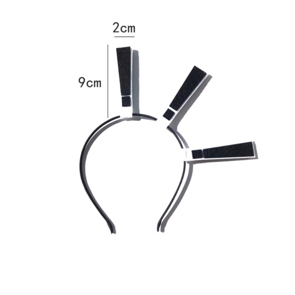 Большие повязки для волос в форме вопросительного знака, мультяшные головные уборы, макияж