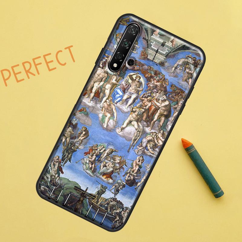Michelangelo Art For Huawei Nova 5T 9 10 SE 7i 8i 11i 12i Y60 Y61 Y70 Y72 Y73 Y90 Y91 P20 P30 P40 Lite Case