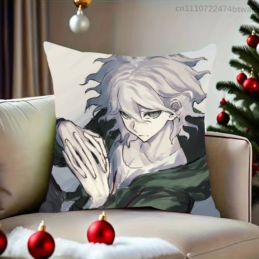 Danganronpa Нагито Комаэда Наволочка Для Дивана Спальни Гостиной Плюшевая Наволочка Декорации и Защита