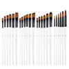 Professional Painting Brush Set Acrylic Oil Watercolors Artist Painting Supplies High Quality White Rod Gouache Nylon