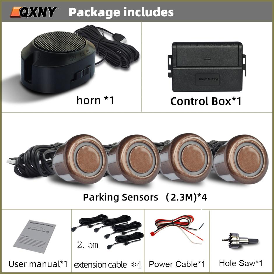 Профессиональный комплект датчиков парковки спереди автомобиля, система помощи водителю парктроника, громкость зуммера, регулируемая, универсальная