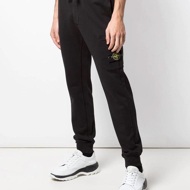 STONE ISLAND Classic Sweatpant Black Men Bottoms 721564551-V0029
