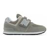 New Balance 574 Hook and Loop Little Kid Core Pack - Grey White Kids Sneakers PV574EVG