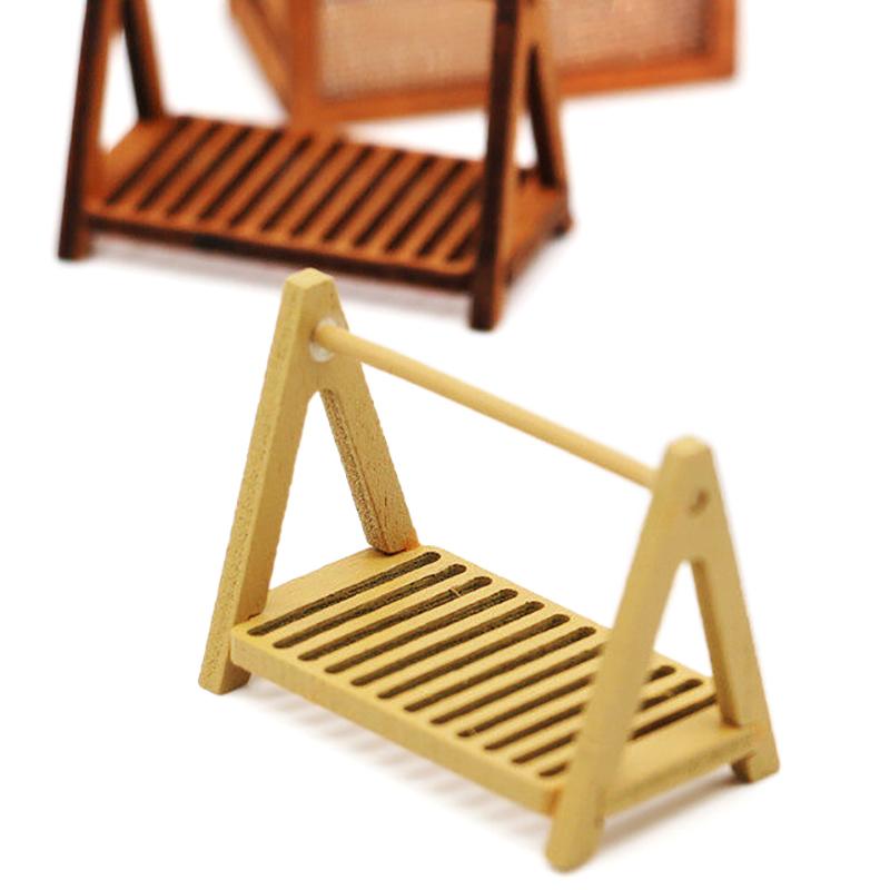 1:12 Dollhouse Miniature Bread Rack Cake Stand Food Storage Shelf Scene Decor