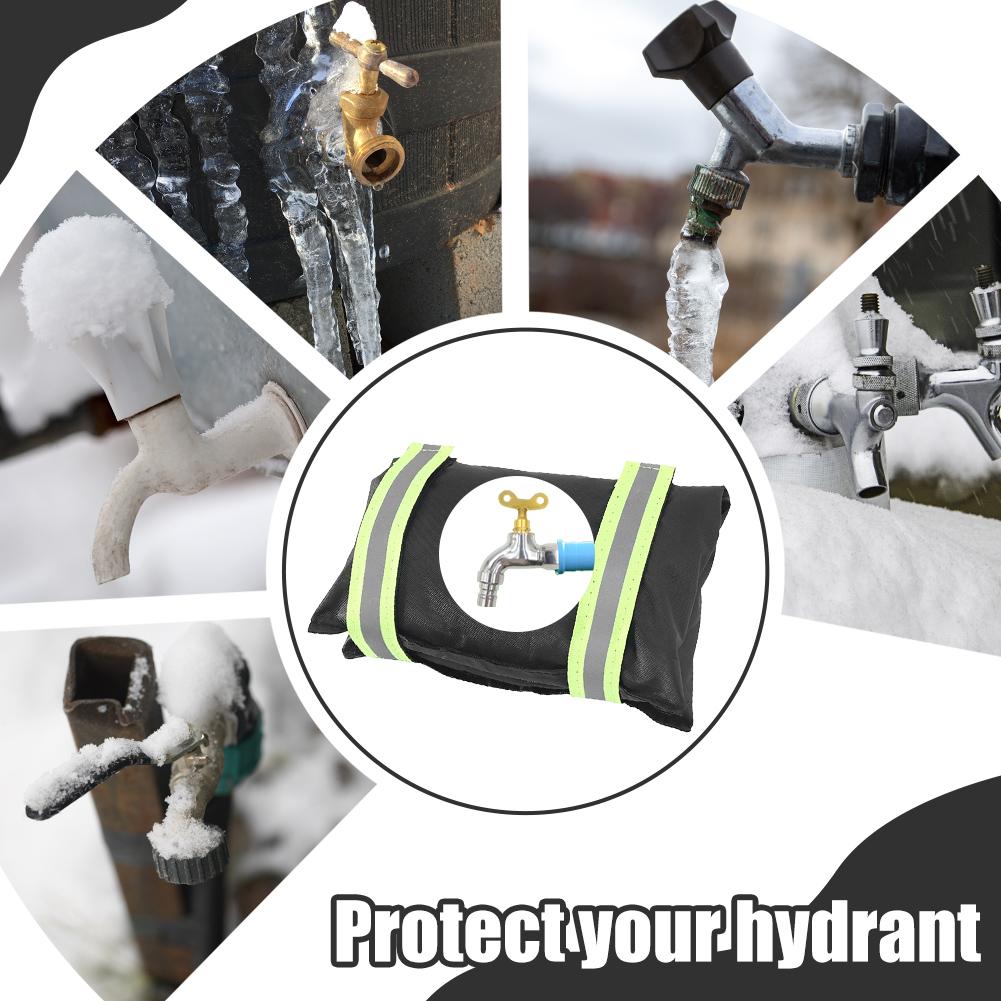 Outdoor Faucet Cover,Anti-freezing and Heat Insulation in Winter,Easy To Remove,Durable Leather,Faucet Protection Cover