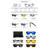 Charm Men Polarized 6 In 1 Горячая Распродажа Клип-на-Клип-на-Солнцезащитные Очки Женские Высококачественные Магнитные Очки Для Вождения Многофункциональные Оптические Популярные Унисекс Путешествия