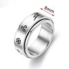 Кольцо от беспокойства Figet Spinner Rings для женщин и мужчин из нержавеющей стали, вращающееся свободное вращение, антистрессовые аксессуары, ювелирные изделия, подарки