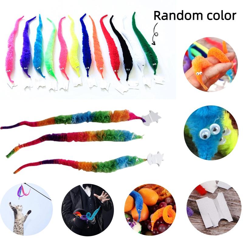 Волшебный червячок Твисти Забавный и уникальный плюшевый игрушечный червячок для пранкеров, любителей магии 22,5 см