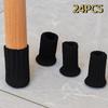24Pcs Adorable Silent Knitted Furniture Legs Sock Felt Base Anti-Slip Chair Leg Cover Thickened Universal Floor Protector Table