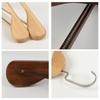 3pcs Non Slip Wide Shoulder Hanger Wooden Heavy Duty Strong Coat Hangers,Smooth Finish 360° Swivel Hook Solid Wood Hangers Shirt Suit Closet Organizer
