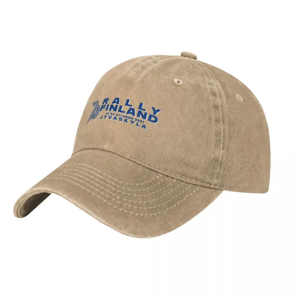 Rally Finland Clean Design Baseball Cap Hat Beach Kids Hat black Sports Cap Womens Unisexs