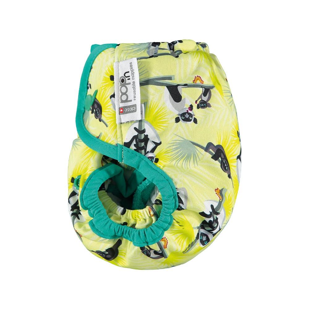 Pop-In Ai2 Reusable Diaper Lemur Snaps 3.5-16 , Close Parent