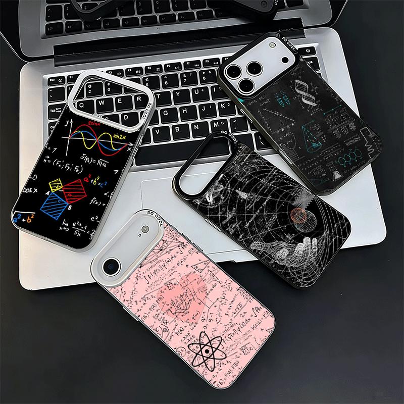 Physics Chemical Mathematics Shockproof Phone Case for iPhone 17 Air 16 16E 15 Pro Max 14 Plus 13 Mini 12 Back Cover Anti Fall F