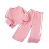 Kids Cartoon Casual Fashion Outfit Set Long Sleeve Top & Pants