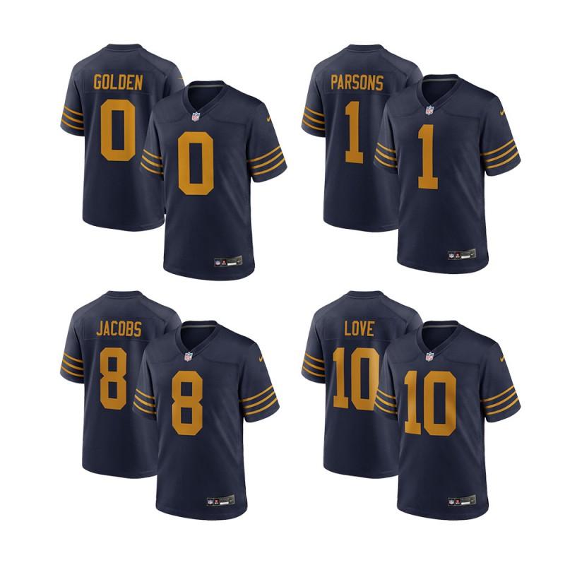 Green Bay Packers NFL Football Jersey Embroidered Number 1 0 10 Men Women Sports Team Fan Apparel Winter