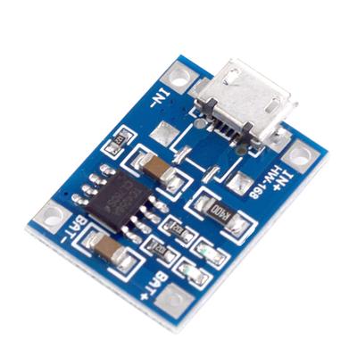 Мини плата зарядного устройства для аккумуляторов Micro USB Портативная панель зарядного устройства 1A DC4.5-5.5V со световым индикатором для литиевых аккумуляторов