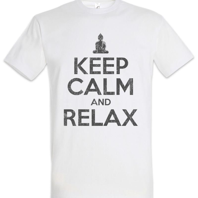 Keep Calm And Relax T Shirt Fun Chill Chiller Sleep Sleeping