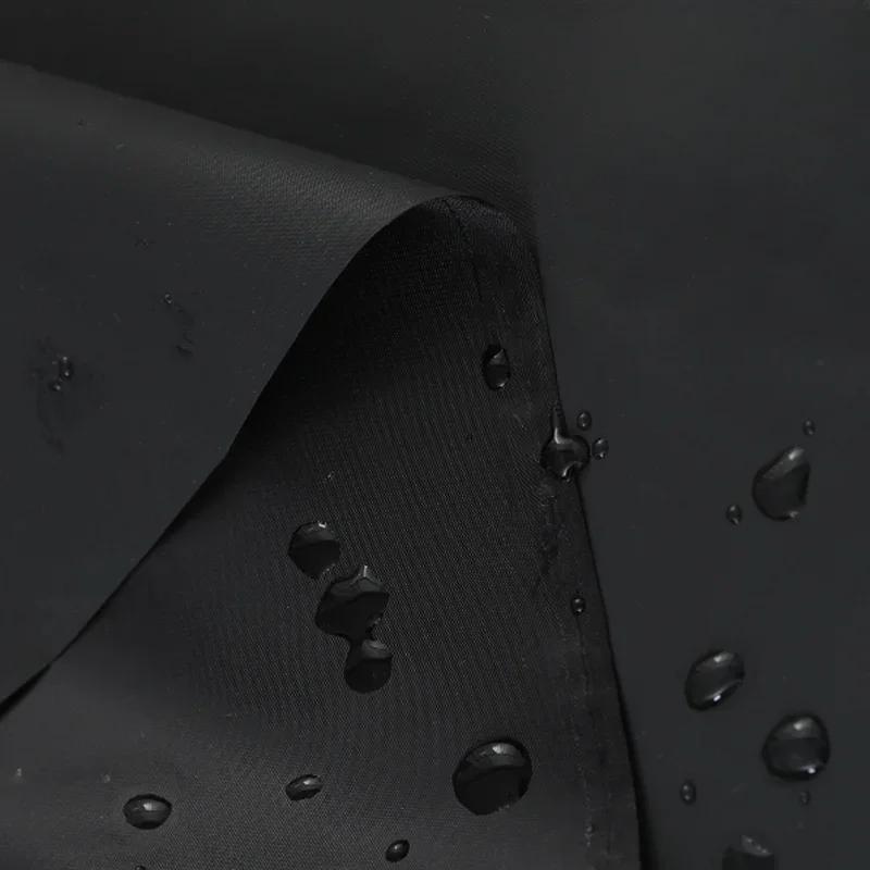 Плотная водонепроницаемая ткань на метры для пошива плащей, пальто, простой тонкой скатерти, текстиль, мягкий, удобный, черный, синий