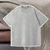 American Style Men's Women's Oversized High Quality Vintage Retro 100% Cotton Short Sleeve T-Shirts Tops Blouse For Men Streetwear