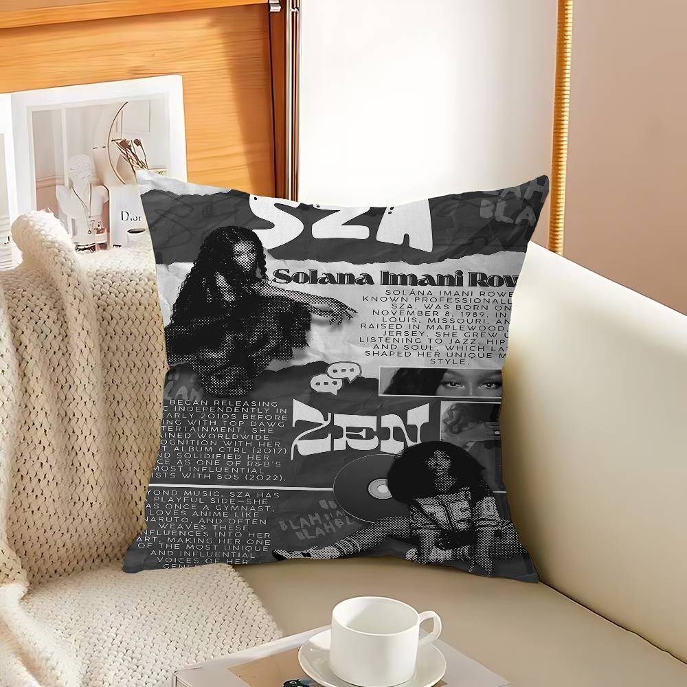 Star Singer S-Sza Pillow Cover Design Cushion Cover Decor Holiday Decorati