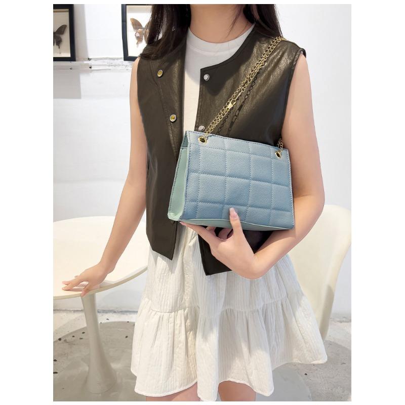 Lychee Plaid Pillow Bag Shoulder Bag for Women