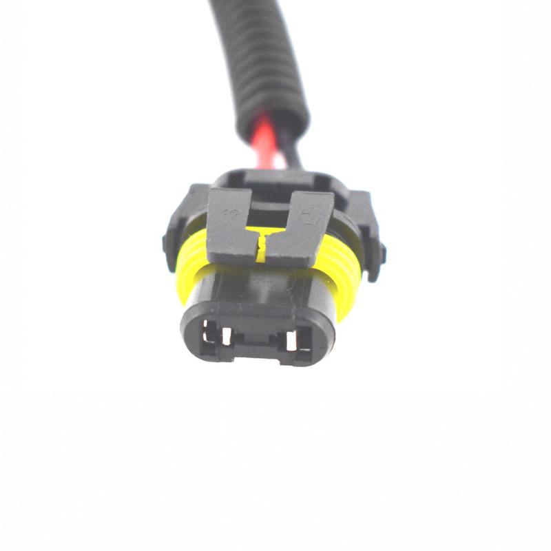 2Pcs H11 Male To HB3 9005 HB4 9006 Female Plug Connector Wiring Harness Car Headlight Fog Light Socket Adapter Cable