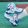 Boys' Sports Shoes  Fall New Children's Shoes Rotating Button Basketball Shoes Net Top Student Non-slip Running Shoes