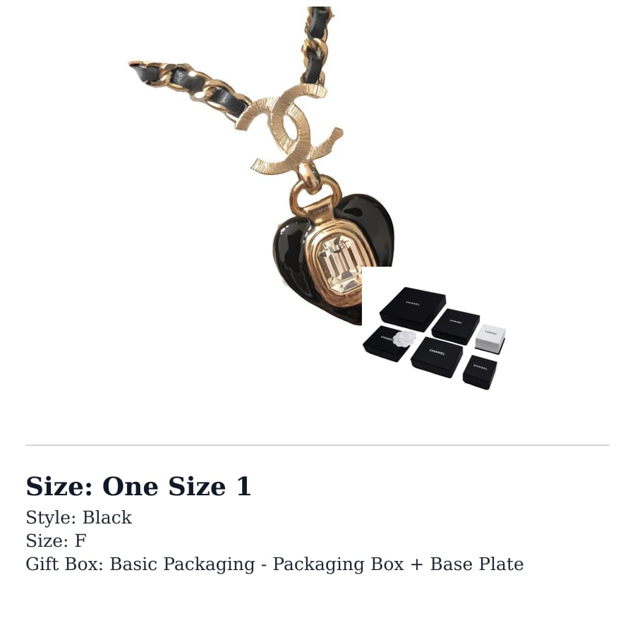 CHANEL Classic Double C Metal Necklaces Women's AB7388-B07089 NF642