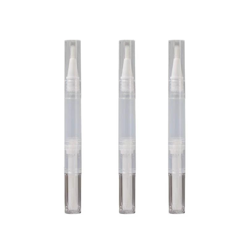 50/100pcs 3/5ML Empty Nail Oil Pen with Brush Transparent Twist Cuticle Oil Pen Cosmetic Container Pen Lip Gloss Tube wholesale