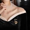 Элегантная брошь Bo Xin Yun в виде листа с жемчугом - Высококачественный модный аксессуар и подарок