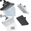 Portable Rainfall Shower Head Square Design Waterfall Shower Head Filter Shower Head  Easy To Clean